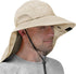 SUN CUBE Wide Brim Sun Hat with Neck Flap, UPF50+ Hiking Safari Fishing Hat for Men Women, Sun Protection Beach Hat