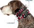 Buckle-Down Plastic Clip Collar - Mickey Mouse Poses Scattered Red/Black/White, 1.5" Wide, Fits 13-18" Neck