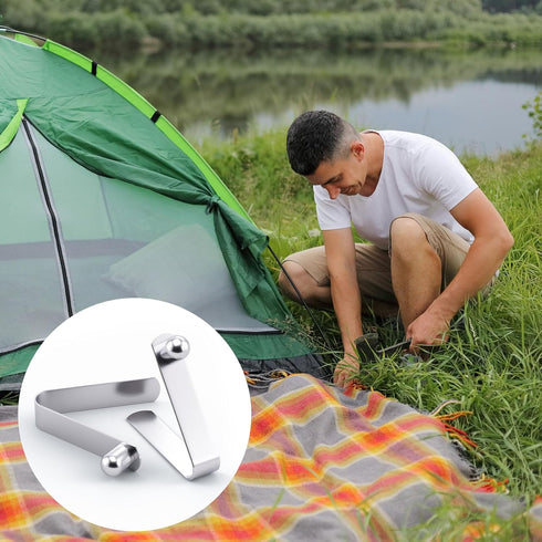 Tent Pole Clips - Push Button Spring Clip for Camping Kayak Paddle Tent Pole