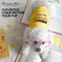 Parisian Pet Dog T-Shirt - 100% Cotton Sleeveless Tank Top - Embroidered 'Caution Can’t Control My Licker' - Yellow Tee