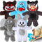 Bzonsmart Dog Squeaky Toys Tough Plush Chew Toys Bundle for Small Medium