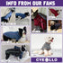 cyeollo Grey Dog Sweater Coat, Fleece Jacket with Reflective Zip Up, Dual D Ring, Warm Winter Coat for Small Dogs,