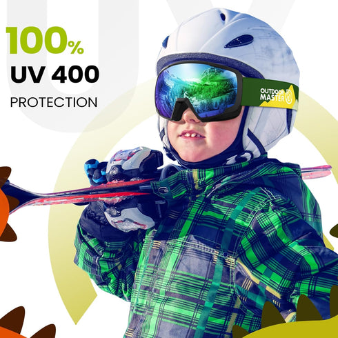 OutdoorMaster Kids Snowboard Goggles, Youth Ski Goggles