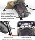 GORIX Bike Saddle Bag, Waterproof Expandable Roll Type 3L Lightweight Cycling Rear Seat Pack