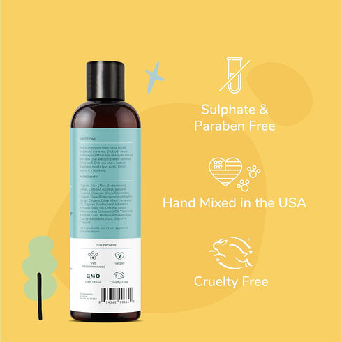 12 oz kin+kind Cat & Dog Conditioner with Shea Butter, Aloe & Betaine All-Natural Pet Supplies to Moisturize, Soften
