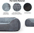 MIXJOY Rectangle Dog Bed for Large Medium Small Dogs, Washable Orthopedic Sofa Bed, Anti-Slip Bottom, Grey (35")