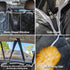 AULDEY Hammock Dog Car Seat Cover, Waterproof with Mesh Window and Storage Pocket, Durable Scratchproof Nonslip Dog Car