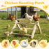 11.02" 9.84" 6.10" Innoland Chick Perch Foldable, Perch for Chicks Stable & No Assemble, Chick Roosting Perch for Stand