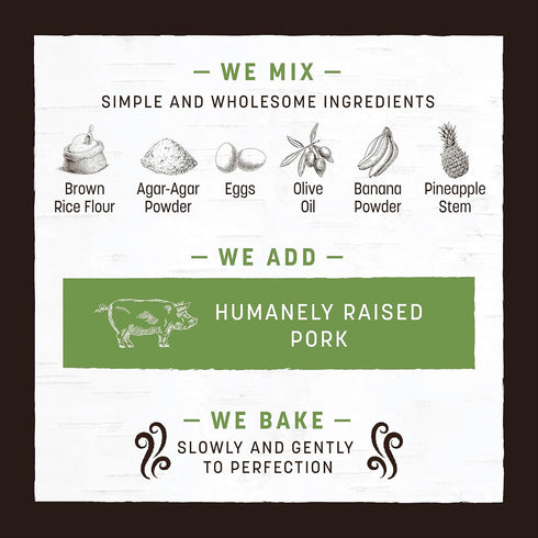 Earth Animal No Hide Strips, Pork Flavored Natural Treats, Quick & Thin Dog Chews, 4 Pack, 16 Count