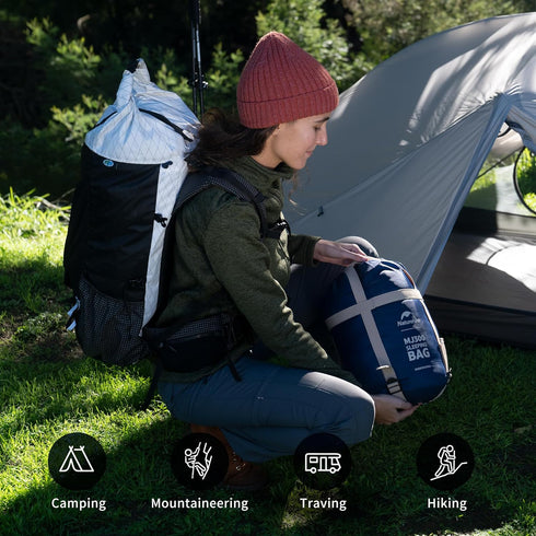 Naturehike 20 Degree Ultralight Mummy Sleeping Bag, 0 Degree Lightweight Sleeping Bag for Hiking and Camping