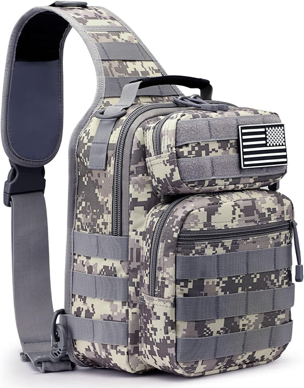 G4Free Tactical Sling Bag Backpack, Military Rover Shoulder Sling Pack, Molle EDC Small Crossbody