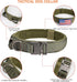 KCUCOP Tactical Dog Collar for Medium & Large Dogs - Heavy Duty Military Nylon with Handle, Reflective Strip & Metal