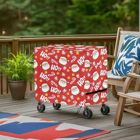 Sarogrorin Christmas Patio Cooler Cover for Outdoor Bar Cart Anti Slip Durable Ice