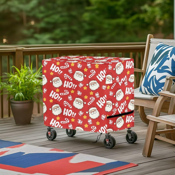 Sarogrorin Christmas Patio Cooler Cover for Outdoor Bar Cart Anti Slip Durable Ice
