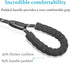 iYoShop 6 FT Durable Slip Lead Dog Leash - Padded Handle, Highly Reflective Threads, Medium/Large, Black