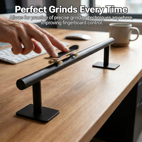 Professional Fingerboard Flat Rail Premium Solid Steel Construction Deck Ramp Skateboard Obstacle Powder Coated Finish