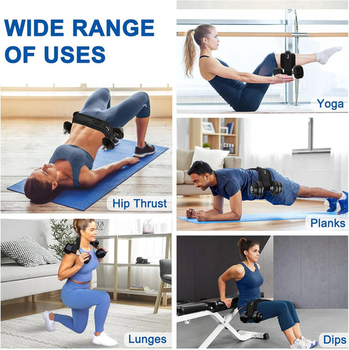 Hip Thrust Belt - Dumbbell Belt with Non-slip Padding for Safety and Easy Use with Weights