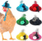 6 Pieces Chicken Hats for Hens, Costumes for Chickens and Small Animals, Tiny Hats and Doll Accessories