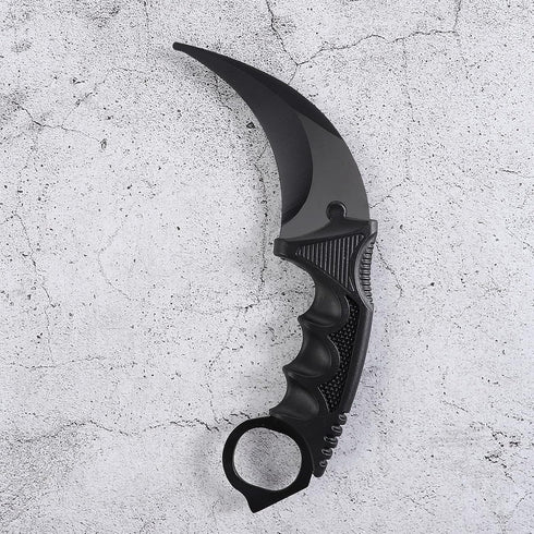 Karambit Knife Fixed Blade Tactical Camping Tool - 2 Pieces Stainless Steel Outdoor Hunting Knife with Sheath and Cord