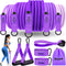 Resistance Bands with Handles, Exercise Bands for Women, Workout Equipment for Home Gym, Training Bands with Door Anchor