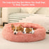 NOYAL Calming Dog Beds with Blanket Cave, Anti-Anxiety Fluffy Bed for Small Medium Dogs, Pet Cushions Furniture