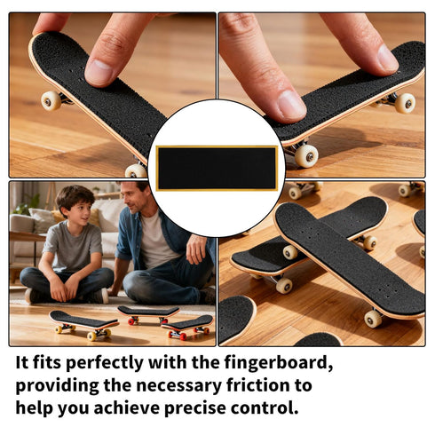 Sinbana 30pcs 110x38mm/4.33x1.5in PRO Fingerboard Grip Tape, Foam Grip Strips for Fingerboard Skateboards Stickers Foam