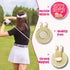Funny Golf Ball Marker Accessories - 2pcs Golf Ball Markers with Magnetic Hat Clips & Velvet Pouch, Golf Gift
