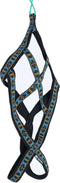 Weight Pulling Sledding Dog Harness, X-Back Style, Black, Large, 21" Neck Circumference