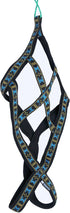 Weight Pulling Sledding Dog Harness, X-Back Style, Black, Large, 21" Neck Circumference