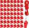 Zyghjort 50 Pack Plastic Whistles for Coaches, 120db Loud Crisp Sound Sports Whistles