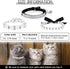 3 Pieces Rhinestones Dog Collar Set, Adjustable Artificial Pearl Dog Collar, White Bling Diamante Cat Necklace with Bell