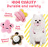 Pink Puppy Toys for Teething, 23 Pack of Interactive Chew Toys for Puppies, Cute Small Dog Toys