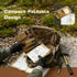 Cxomnndiw Waterproof Map Case for Land Navigation Kit - Khaki Tactical Military Pouch, Oxford+TPU, Foldable with Clear
