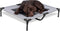 Internet's Best Elevated Dog Bed - Medium Grey - 36 x 30 - Cool Breathable Mesh - Indoor or Outdoor Use