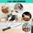 HAUSHOF 4-in-1 Camping Utensils, 2-Pack, Detachable Stainless Steel Spoon, Fork, Knife & Bottle Opener, Backpacking Cutlery for Traveling, Hiking, Picnic, Barbecue - Outdoor Flatware with Carrying Bag by HAUSHOF