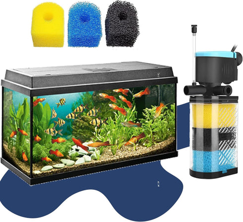 Aquarium Filter Replacement Sponge, Including 4 x Coarse, 4 x Fine & 4 x Black Sponge