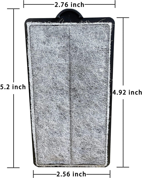 TARARIUM 4Pcs Aquarium Filters Replacement - Active Carbon Cartridges Bio Filter Plate for Hang on Back Filter Clean