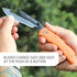 OUTDOOR EDGE RazorBlaze RB-20 Folding Hunting Knife, 3.5" Replaceable Blade, Blaze Orange Handle