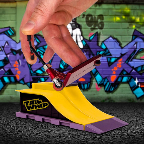 TAILWHIP Finger Scooter Metal, Durable Mini Scooter for Incredible Tricks, Compatible with Tech Deck Fingerboards