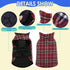 MIGOHI Dog Jackets for Winter, Windproof Waterproof Reversible Dog Coat for Cold Weather, British Style Plaid Warm Vest