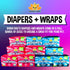 (20 Count) Bodhi Dog Disposable Male Dog Diapers - Super Absorbent, Leak-Proof Pee Wraps - Adjustable Fit, Comfortable