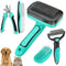 5 PCS Self Cleaning Slicker Brush & Pet Grooming Rake & Bath