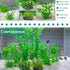 AQUANEAT Fish Tank Plants, 10pcs Plastic Green Decorations for Aquarium
