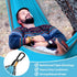 Ultra-Light Travel Camping Hammock | 300kg Load Capacity, (275 x 140 cm) Quick-Drying Parachute Nylon | Includes 2