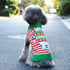 Dog Christmas Sweater for Small Medium Dogs, Knitted Soft Warm Holiday Clothes with Cute Bear Striped Design (XL, Green