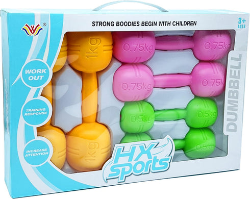 Kids Dumbbells Set - Adjustable Sand or Water Filled Dumbbells for Fun & Fitness, Toddler Weight Set