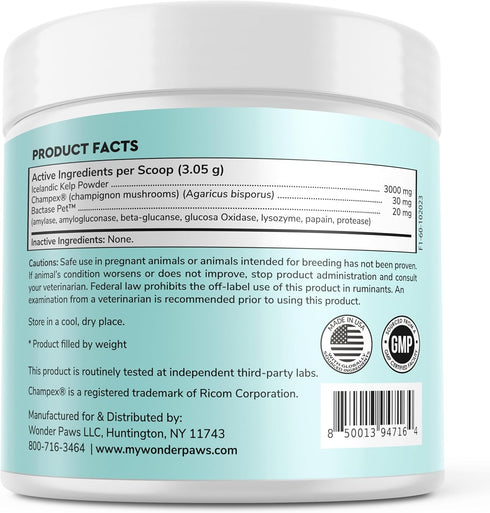 Dental Powder for Dogs – Easy Teeth Cleaning & Care, Removes Plaque & Freshens Breath – 60 Scoops