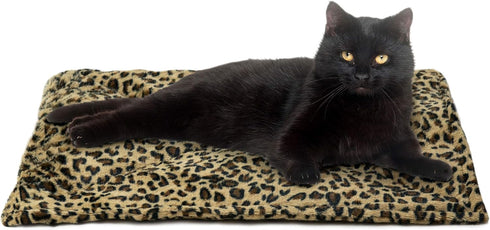 Furhaven ThermaNAP Self-Warming Cat Bed for Indoor Cats & Small Dogs, Washable Quilted Faux Fur Reflective Bed Mat -