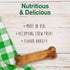 Nylabone Healthy Edibles Natural Dog Chews, Roast Beef, Chicken & Bacon Flavor Treats for Dogs, Small/Regular (3 Count)