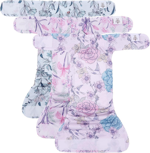 CuteBone Washable Dog Diapers for Female, 3 Pack Puppy Training Pants for Docked-Tail Dogs WWD16M